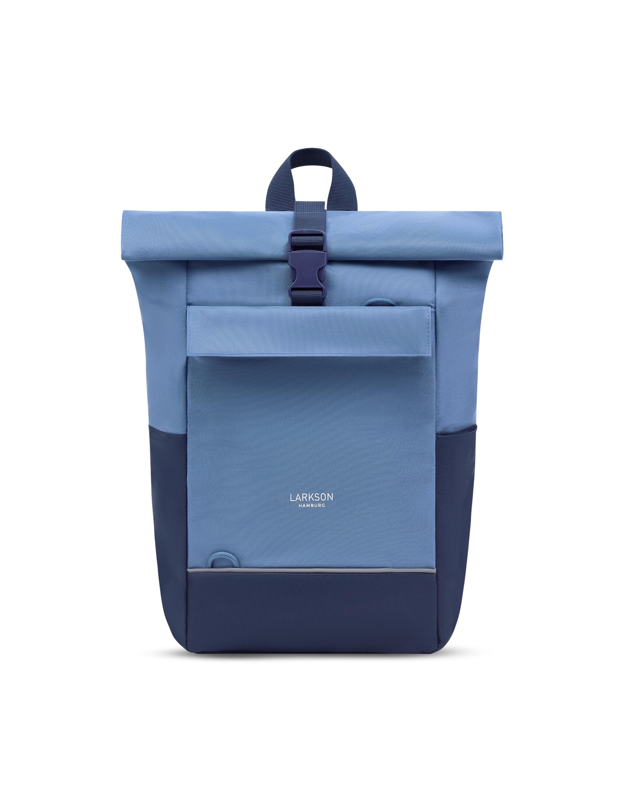 LARKSON Rucksack Kinder für Mädchen & Jungen Blau - Kjell - Rolltop Kinderrucksack mit Brustgurt - Ab 4 Jahre - 8 bis 10L - Wasserabweisend