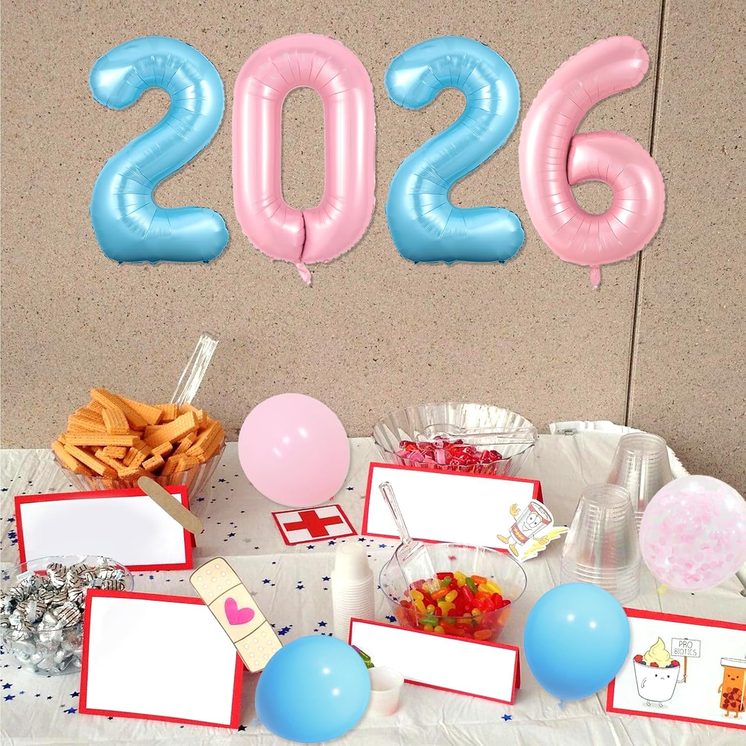 2026 Nurse Graduation Party Decorations - Pink She's Ready to Call the Shots Backdrop Glitter We Are so Proud of You Banner Balloon Garland Arch Kit for Class of 2026 Nurses Day Rn Party Supplies