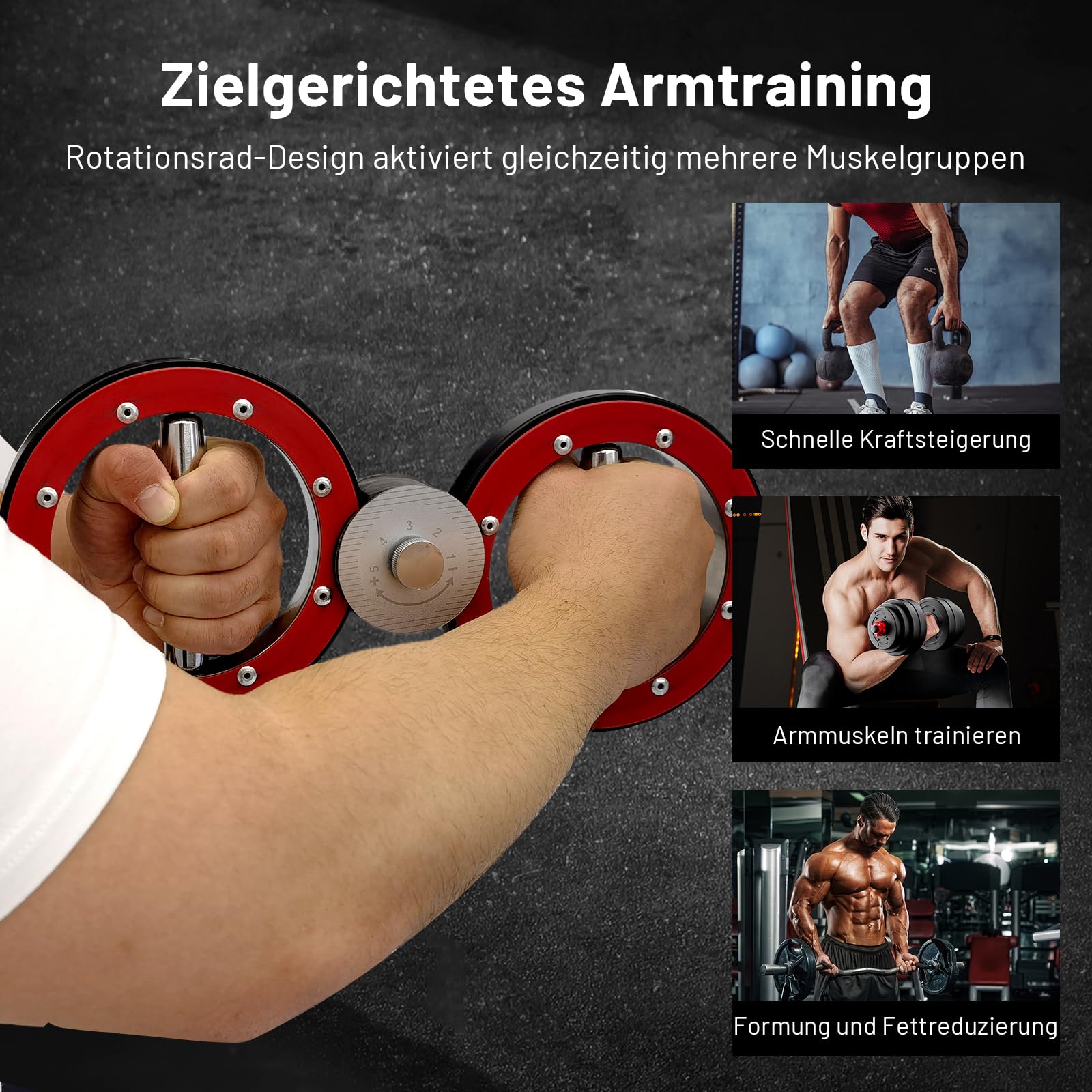 Armtrainingsrad | Handtrainer und Unterarmtrainer | Verstellbarer Armtrainer für Handgelenk, Schulter & Brust | Punch Speed Trainer und Kampfsportarmkraftgerät