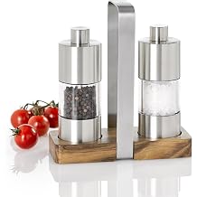 AdHoc ME01 Set Karabiber ve Tuz De irmeni MENAGE CLASSIC Baharats z, Paslanmaz  elik/Akasya A ac /Akrilik