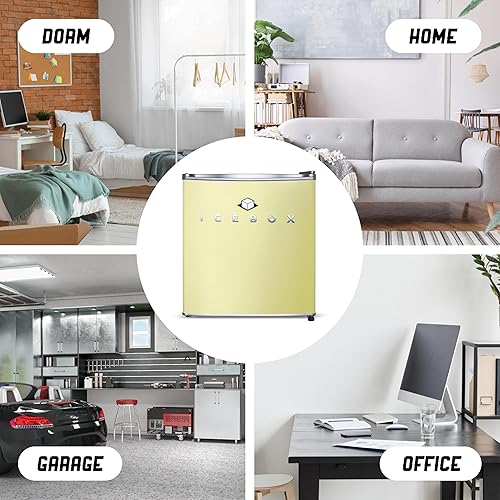 Miniatura 5 de ICEBOX Refrigerador compacto de 1.7 pies cúbicos, refrigerador pequeño certificado ENERGY STAR, mini refrigerador de una sola puerta con