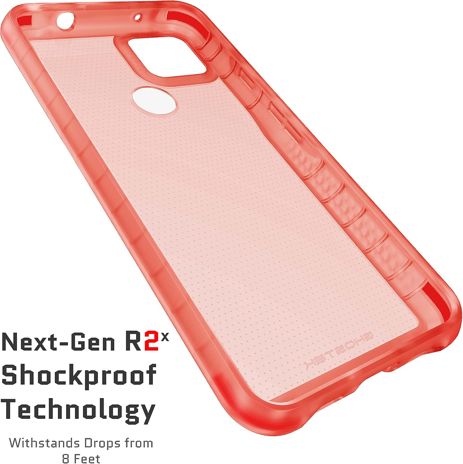 Ghostek Covert Clear Pixel 5a Case with Super Slim Fit Design and Secure Hand Grip Tough Shockproof Heavy Duty Protection Wireless Charging Compatible Cover for 2021 Google Pixel 5a (6.2 Inch) (Pink) image 5