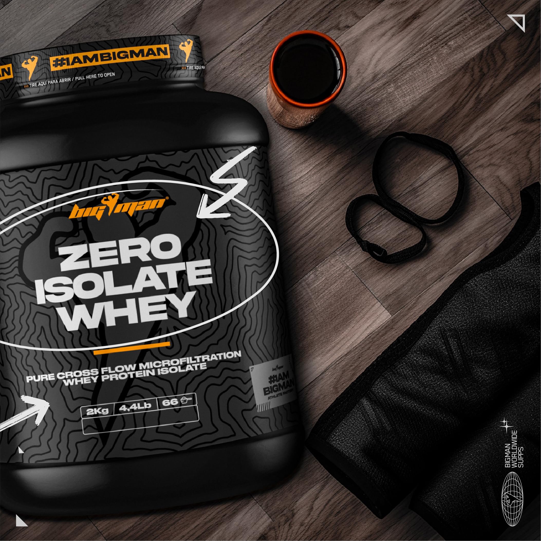BigMan | Proteína Zero 2Kg (Cookies) 4,4 Lb | Proteína Isolate | Proteína Aislada | Proteína de Asimilación Rapida con Lactasa | Proteína Intolerantes Lactosa | Proteína 85% Maxima Calidad