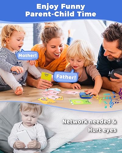 Miniatura 3 de KOKODI Juguetes para niños de 3, 4, 5 años, regalos de terapia del habla, tarjeta flash parlante 224 palabras visuales, juguetes sensoriales