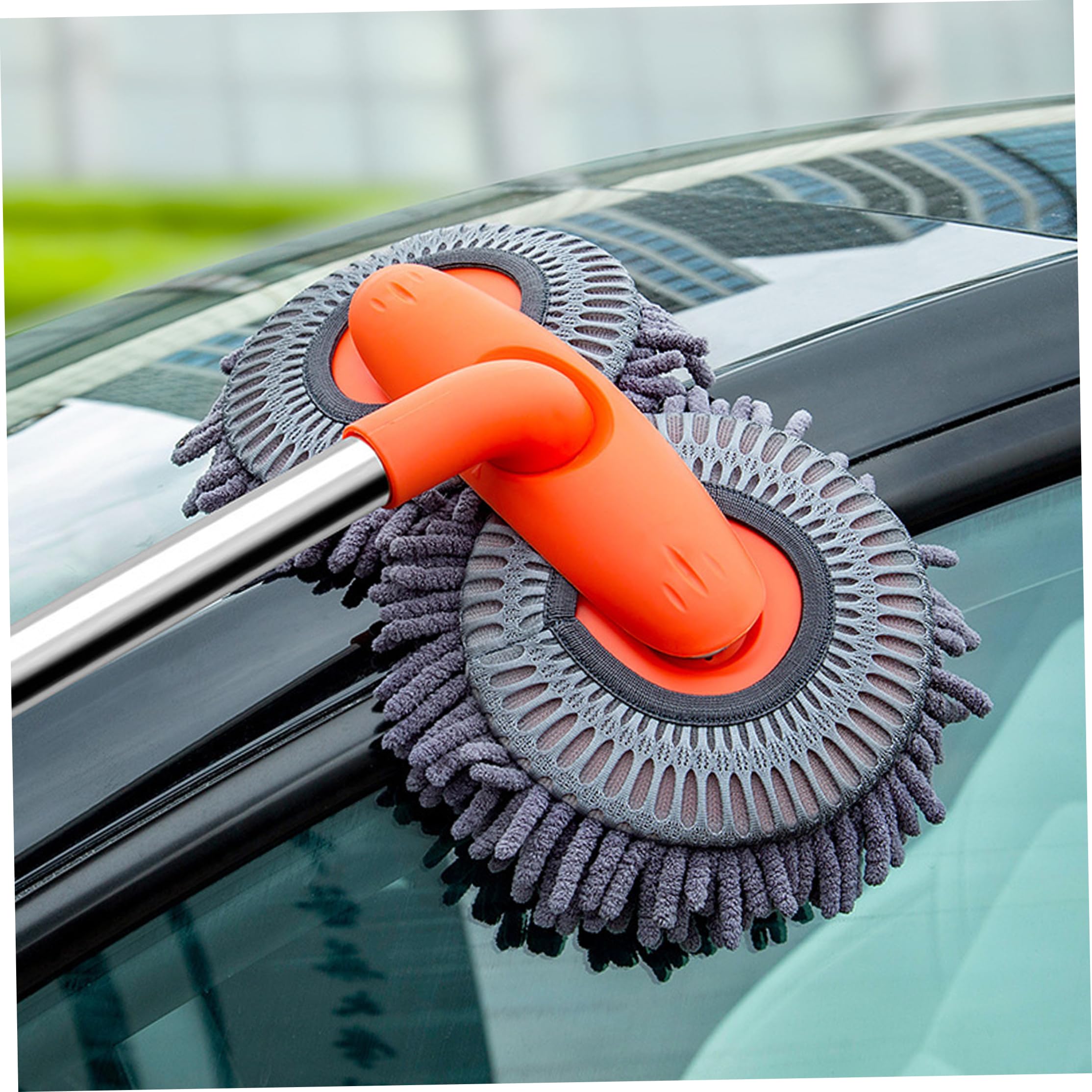 Balai de lavage de voiture, brosse lavage voiture télescopique, double tête en Chenille, outil nettoyage sans rayures pour véhicules, 20 à 45 pouces