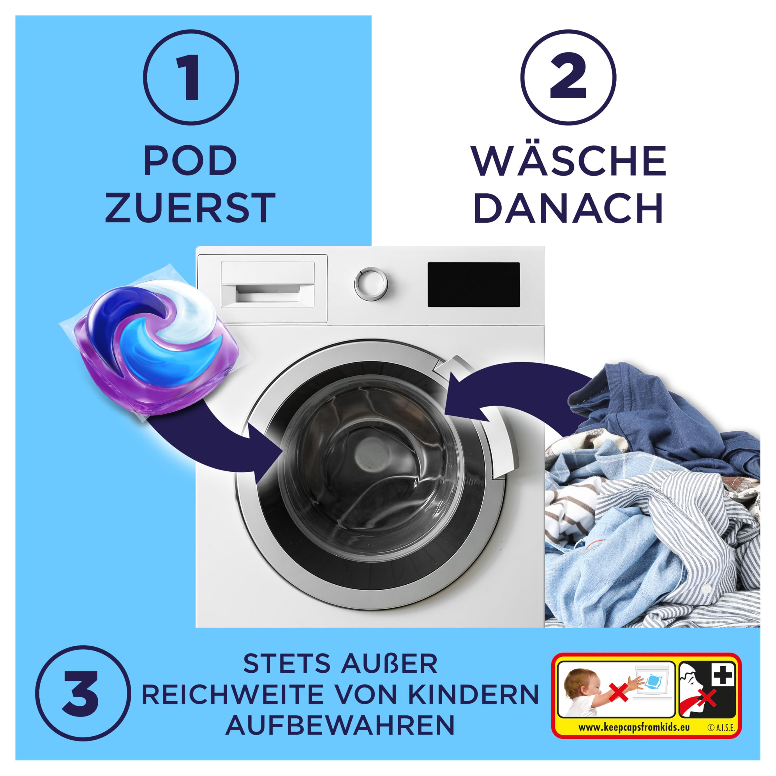 Lenor Waschmittel Pods, 100 Waschladungen, Aprilfrisch, Vollwaschmittel, Langanhaltende Frische & Geruchsentfernung Bei Kaltwäsche