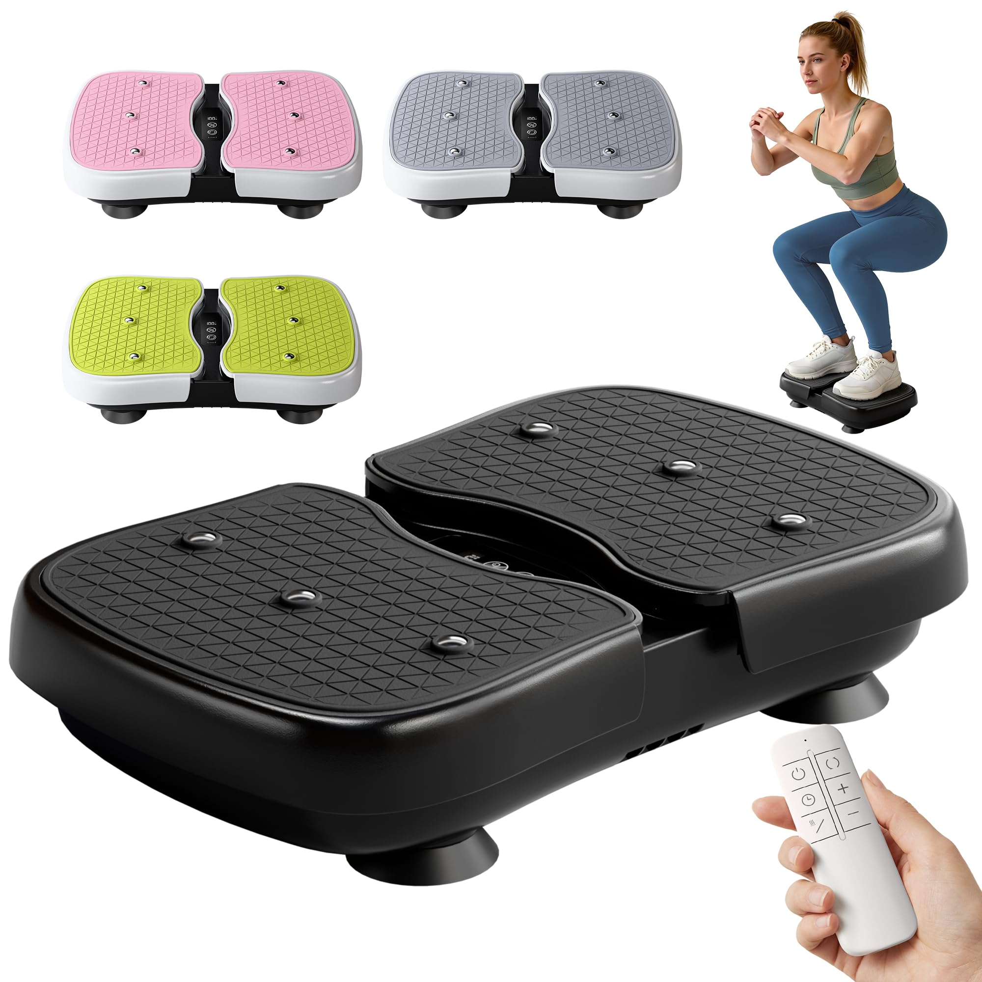 Mini Vibration Plate Machine Leg Waist Workout Vibrating Plate for Lymphatic Drainage Weight Loss Muscle Activation Relieve Muscle