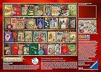 Vista 5 de Ravensburger The Christmas Library, rompecabezas de 1000 piezas