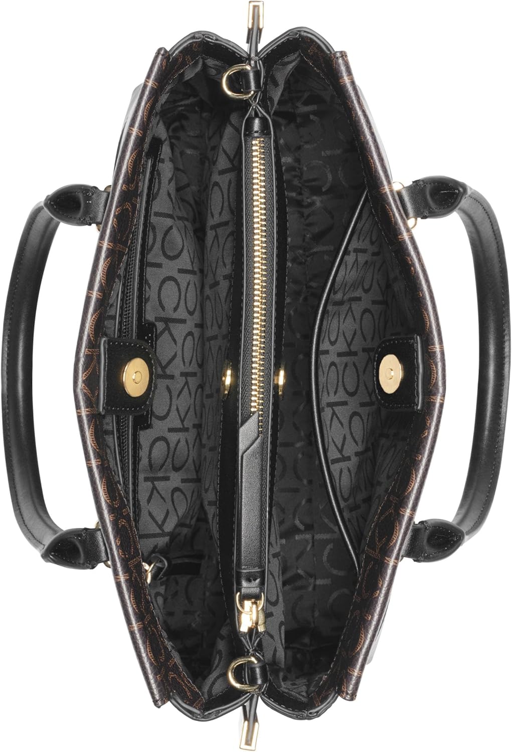 Calvin Klein womens Bianca Triple Compartment Satchel - Image 4