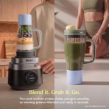 Ninja CrushBOSS 4-in-1 Blender, Processor & Auto Dicing, 1850PW, LB451BK1