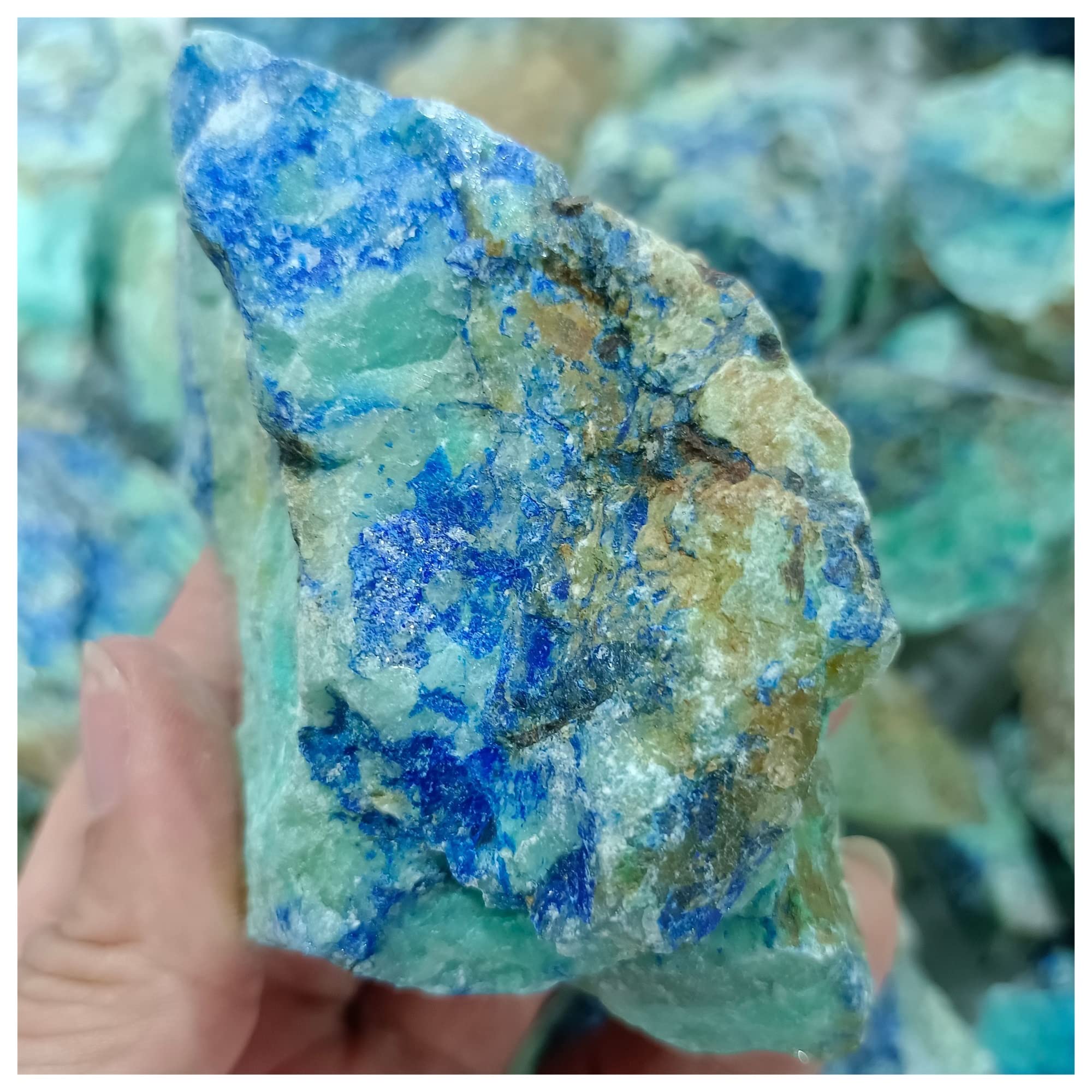 Piedra azul de fénix natural elimina la decoración aburrida con un cristal mineral único