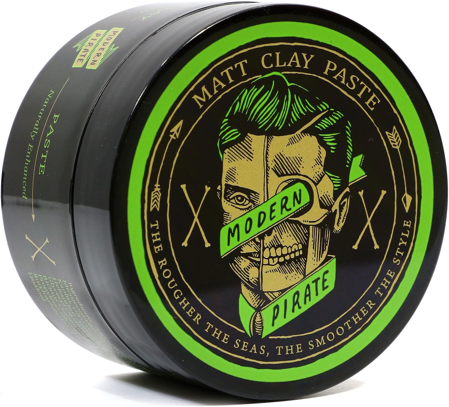 MODERN PIRATE Medium Hold Matte Clay Paste Hair Pomade 3.2 oz