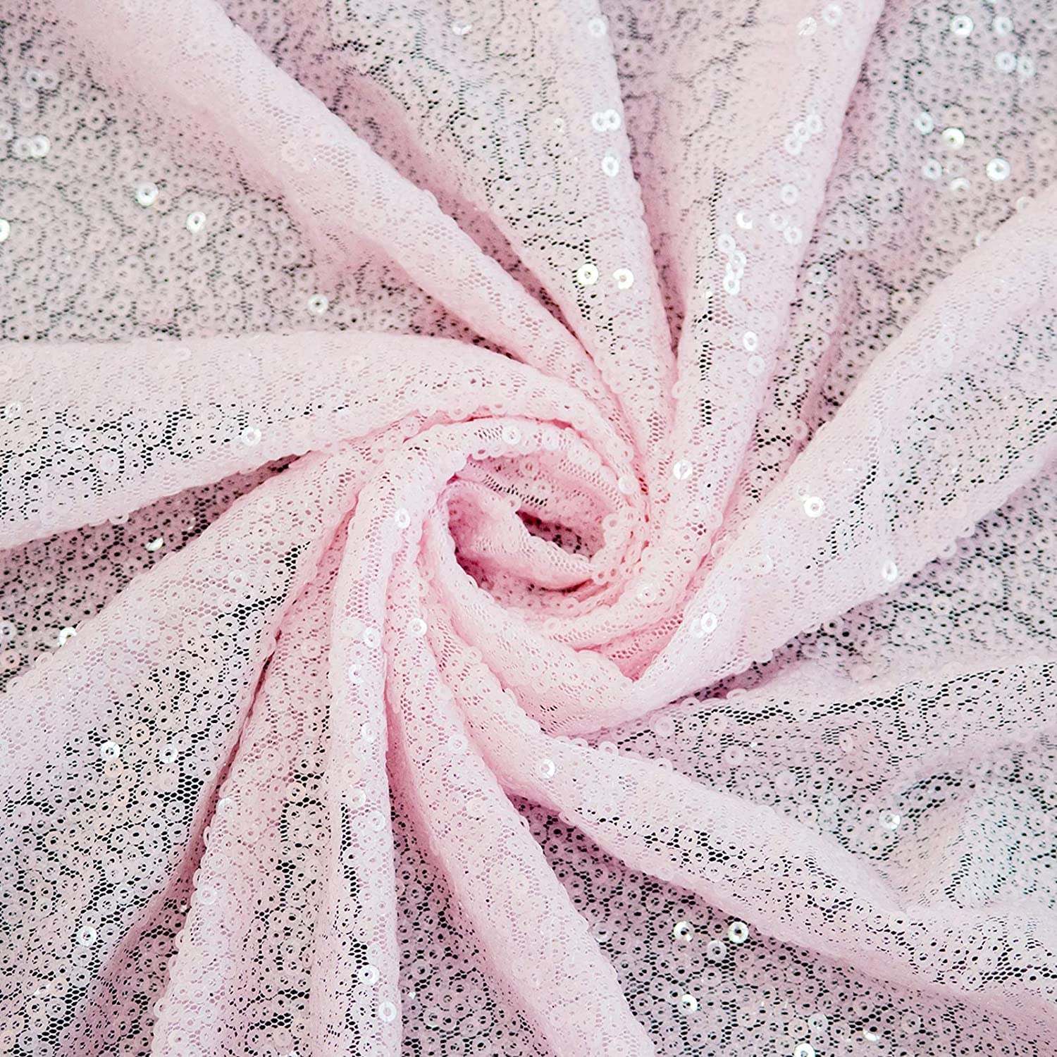 Telón de Fondo de Lentejuelas Rosas de 10 x 10 pies, 1 Panel