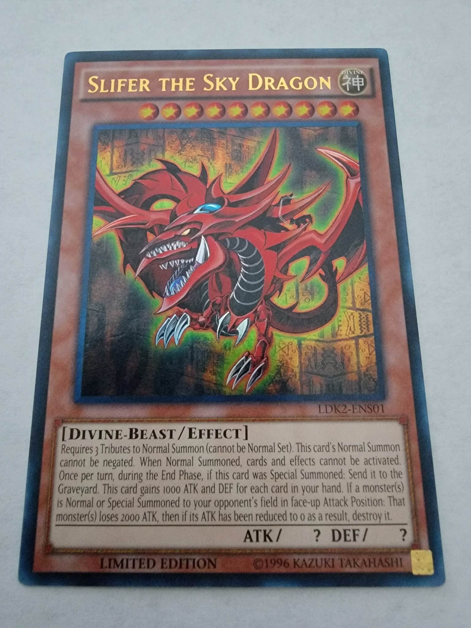 yugioh duel links slifer the sky dragon deck Amazon.com: Slifer The Sky Dragon - LDK2-ENS01 - Legendary Decks II - Ultra  Rare