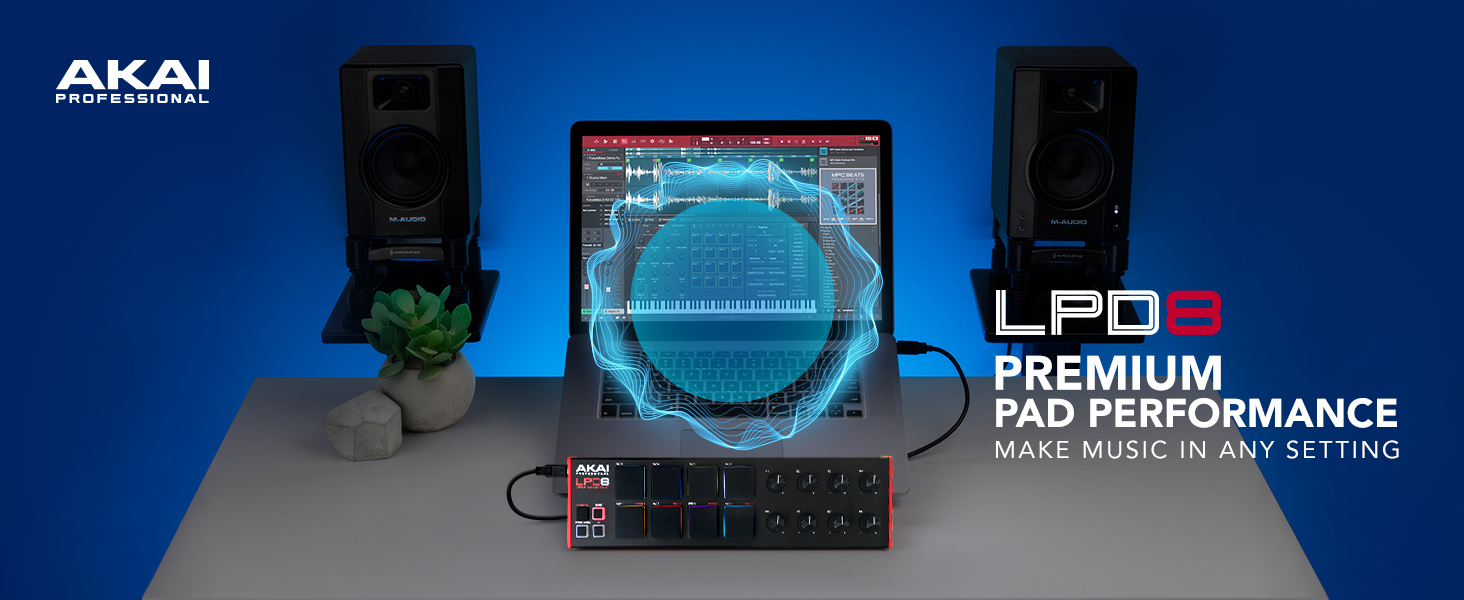 Amazon.com: Akai Professional LPD8 USB MIDI Pad Controller | 8 RGB