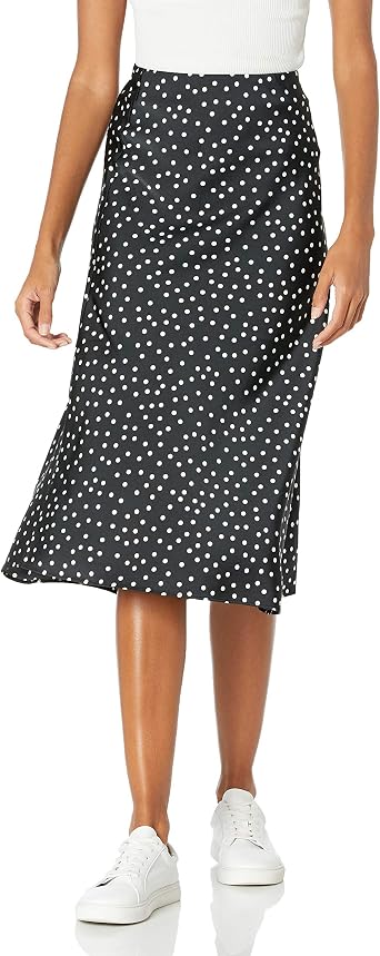 The Drop Womens Maya Silky Slip Skirt