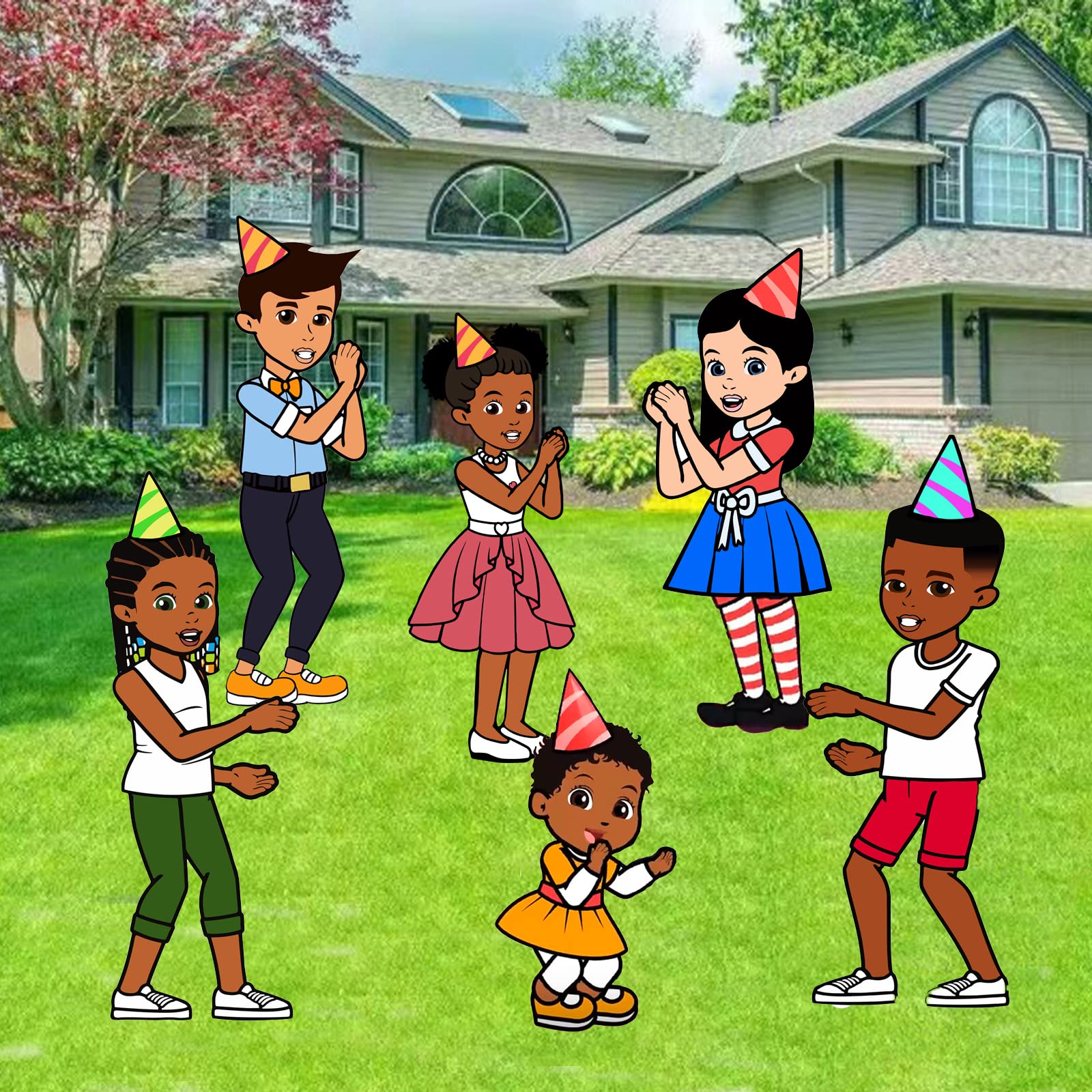 6Pcs Gracies Corne Party Supplies,Outdoor Waterproof Yard Sign,Baby Shower Birthday Decoration Sign Home Decor