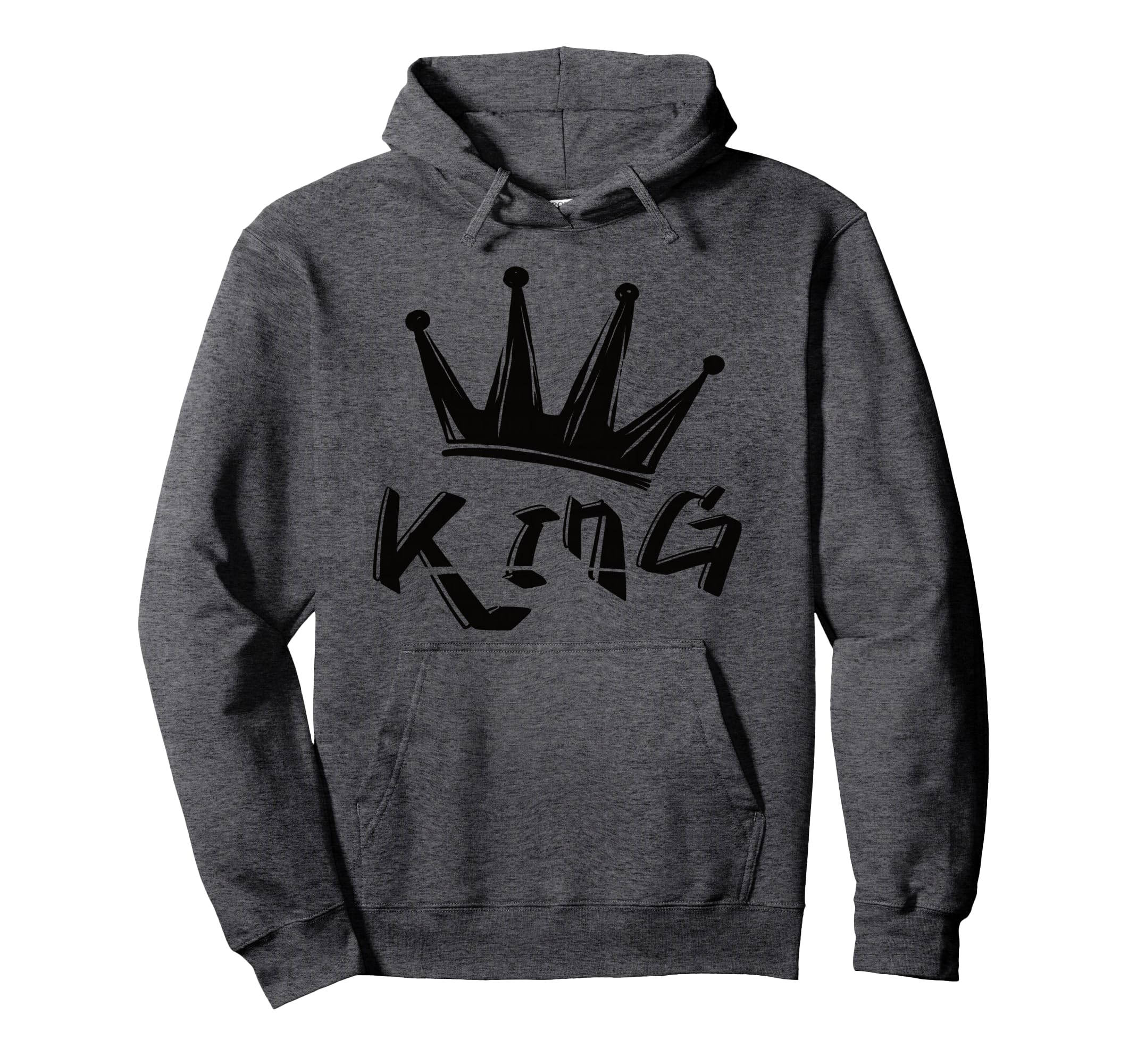 Crown with writing KING Pullover Hoodie
