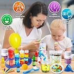 UNGLINGA 300+ Expériences Kits scientifiques pour les enfants Projet éducatif S.T.E.M. Jouets d'anniversaire, Idée cadeaux pour les garçons filles, Volcan, Cristal Growing, Chemistry Set