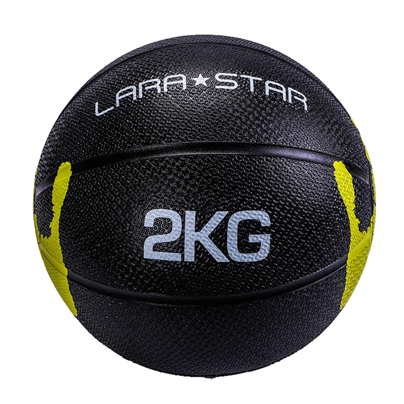 Pelota Medicinal Bola De Entrenamiento De La Fitness Elástica De Goma Bola De Entrenamiento De La Fitness, Mujer De Yoga Pilates Aerobics Ball, 2kg / 4.4lb