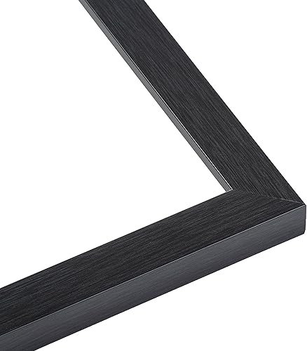 Miniatura 4 de Marco de fotos de madera real negra de 30 x 24 pulgadas, ancho de 0.75 pulgadas, profundidad del marco interior de 0.5 pulgadas, marco de fotos