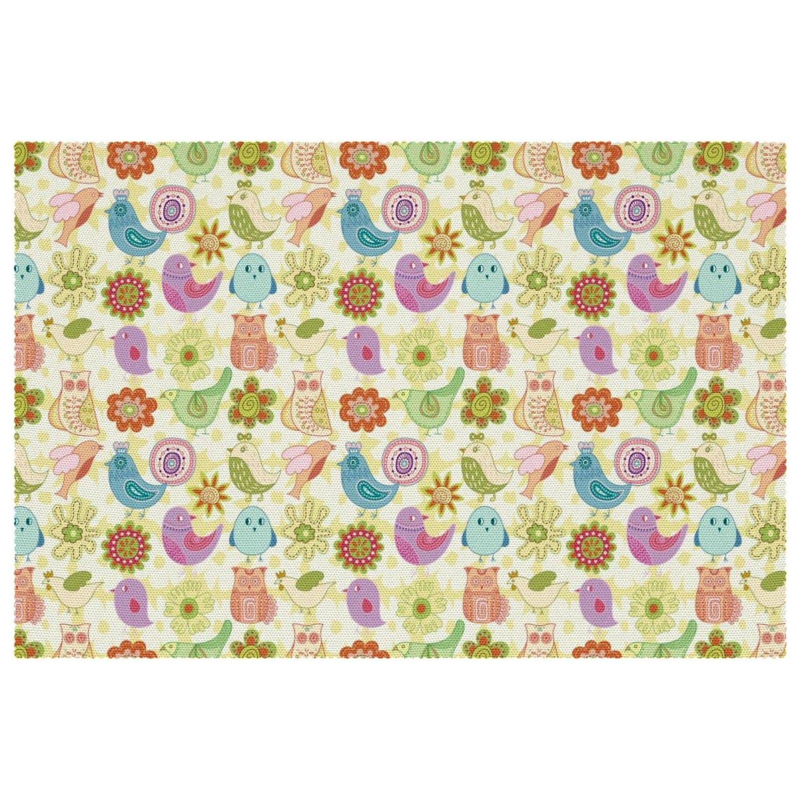 Set de table antidérapant oiseaux chouettes pour protéger votre table de la chaleur