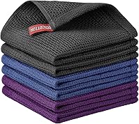 Vista 20 de Nialnant Paquete de 6 toallas de mano de cocina, grandes toallas de té de cocina 100% algodón, paños de cocina para secar platos 13x28 pulgadas