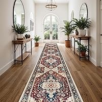 Vista 31 de Alfombra Pasillo Lavable 2x10 - Alfombra de Pasillo Alfombras y Tapetes de Cocina Antideslizante Lavable Impermeable Alfombra Pasillo para Sala