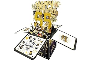 The Ultimate 55th Birthday Celebration: Joycard's Mesmerizing 3D Card