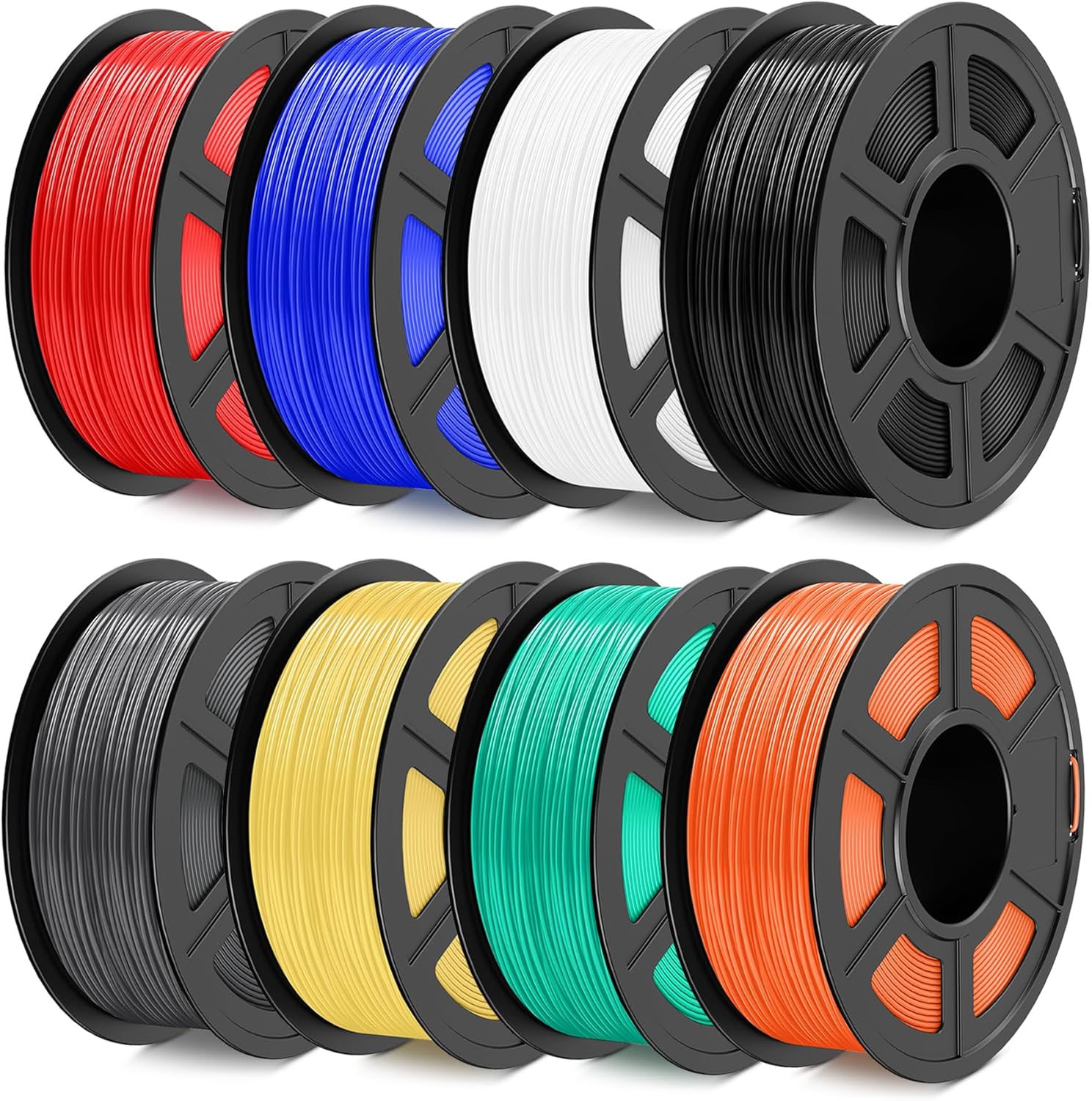 SUNLU ABS Filament 1.75mm, Low Printing Temperature ABS 3D Printer Filament, Not