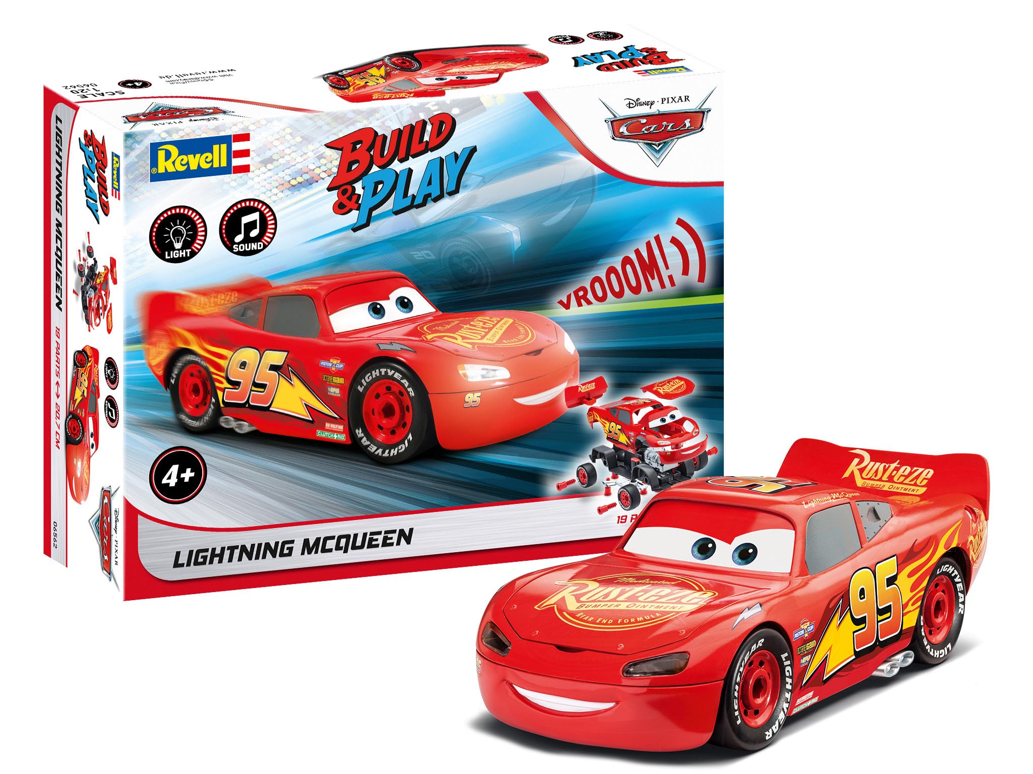 Revell 06562 Build and Play: Disney-Cars Lightning Mcqueen - with
