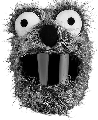 Miniatura 2 de Moto Loot Funda para Casco de Motocicleta, Paseos Divertidos y Regalos Gris,Policía.,Peluche enojado,Clown,Elfo,Calabaza malvada,Conejo