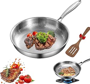 Gienslru Tovara Titanium Pro pan, TitaniumPro Titanium gehamerd pan Pro met deksel, 100% niet Gienslru Tovara Titanium Pro pan, TitaniumPro Titanium gehamerd pan Pro met deksel, 100% niet