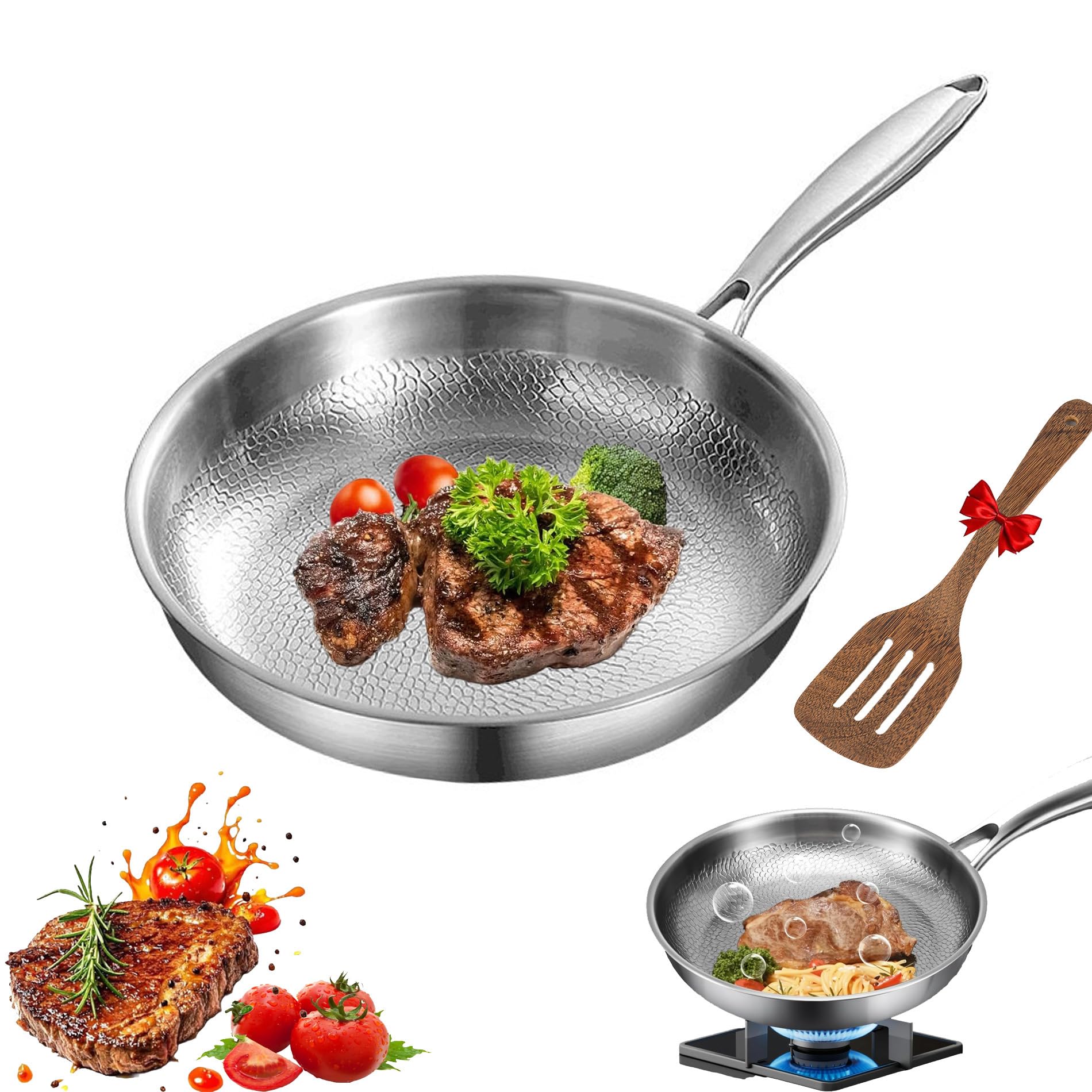 Produktbild von Generisch Titan Pfanne,Titanium Hammered Pan Pro Mit