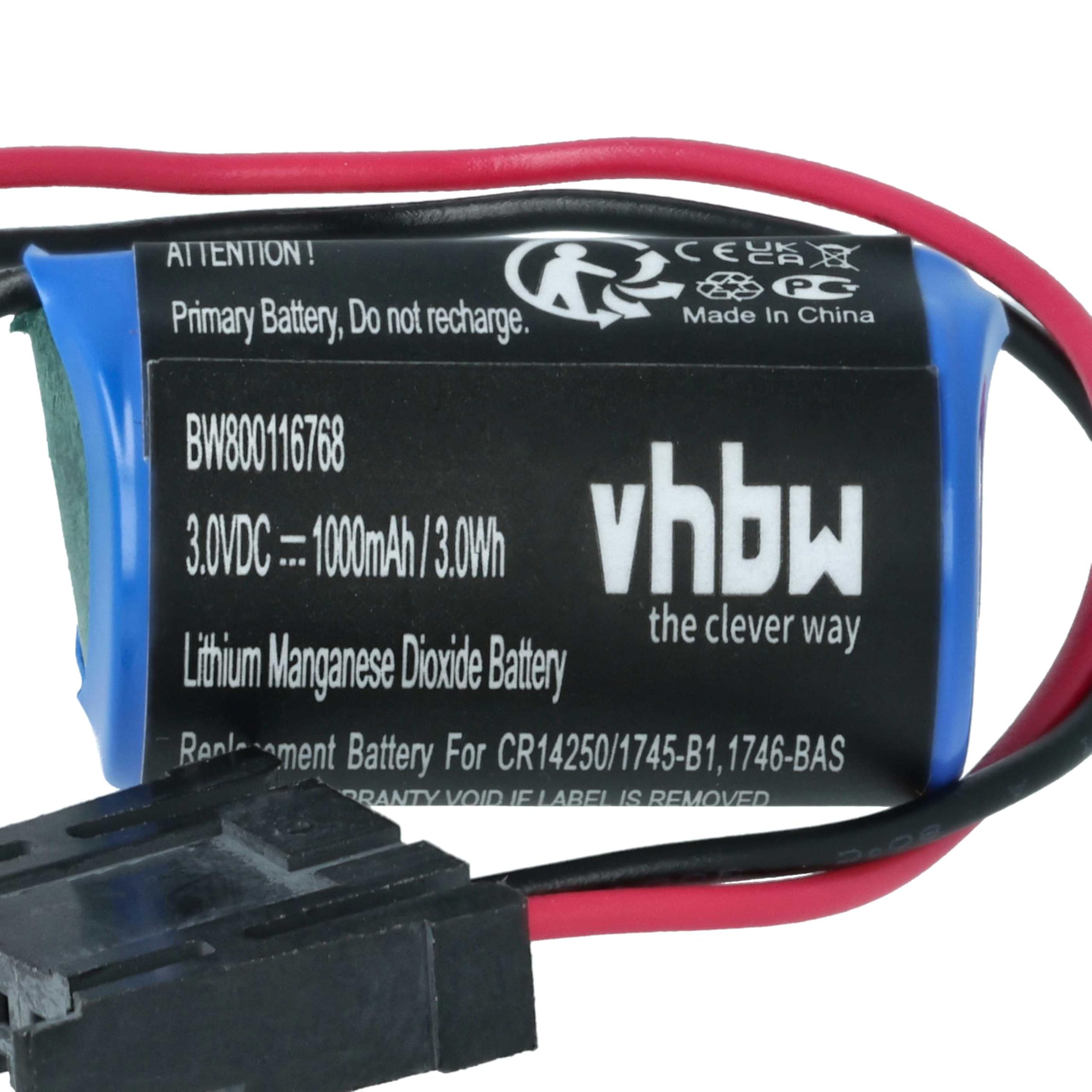 vhbw 5X batería Compatible con Allen Bradley ControlLogix Logix 5563 Controlador de periférico (1000 mAh, 3 V, Li-MnO2)