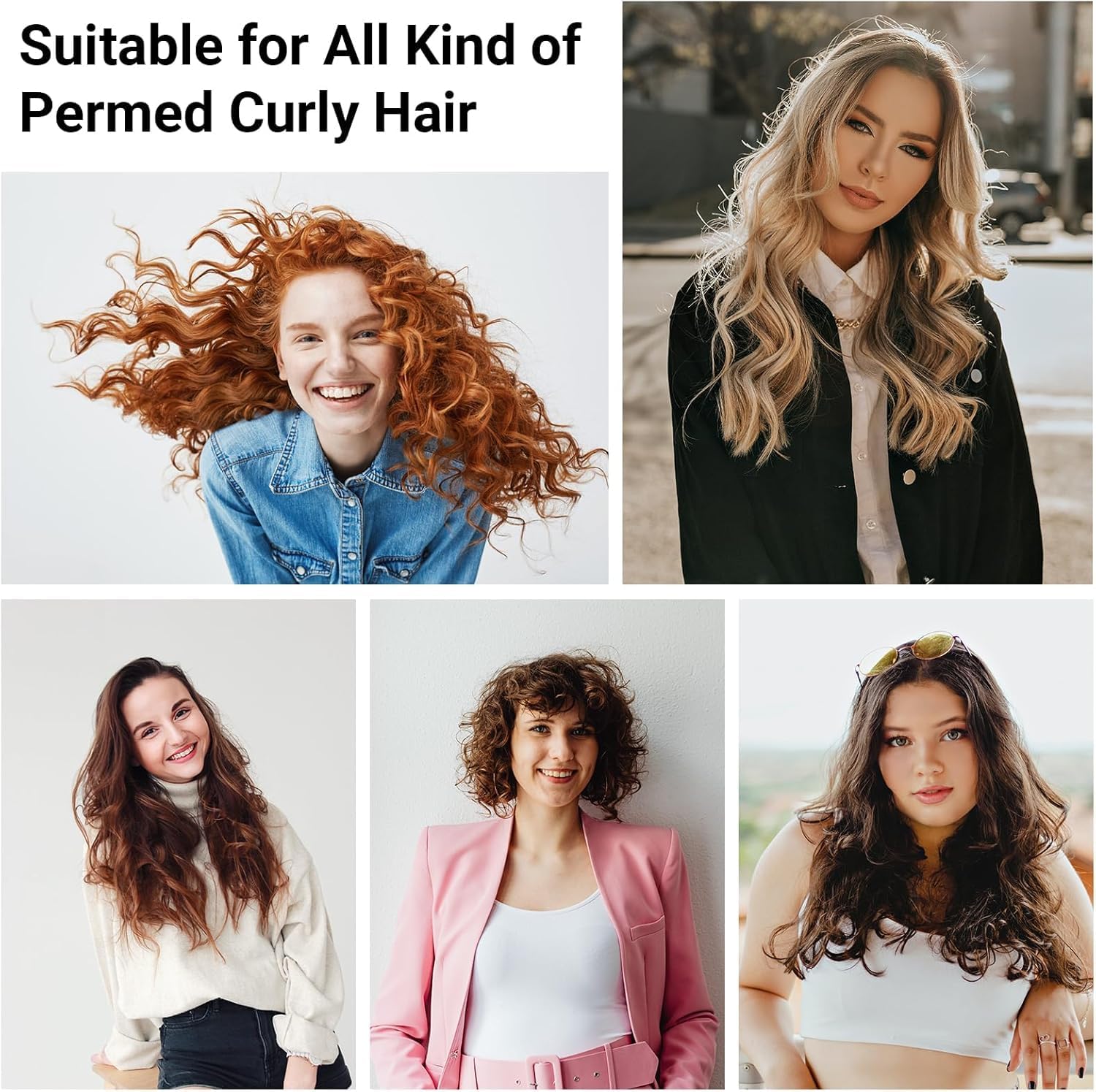 Kresal Hair Diffuser, Universal Hair Dryer Diffuser For Curly Hair and Natural Hair, Professional Hair Diffuser Attachment Fits 99.9% Blow Dryer Nozzle 1.5"- 2.67" to Minimizes Frizz Volume (Black) - Image 4 thumbnail