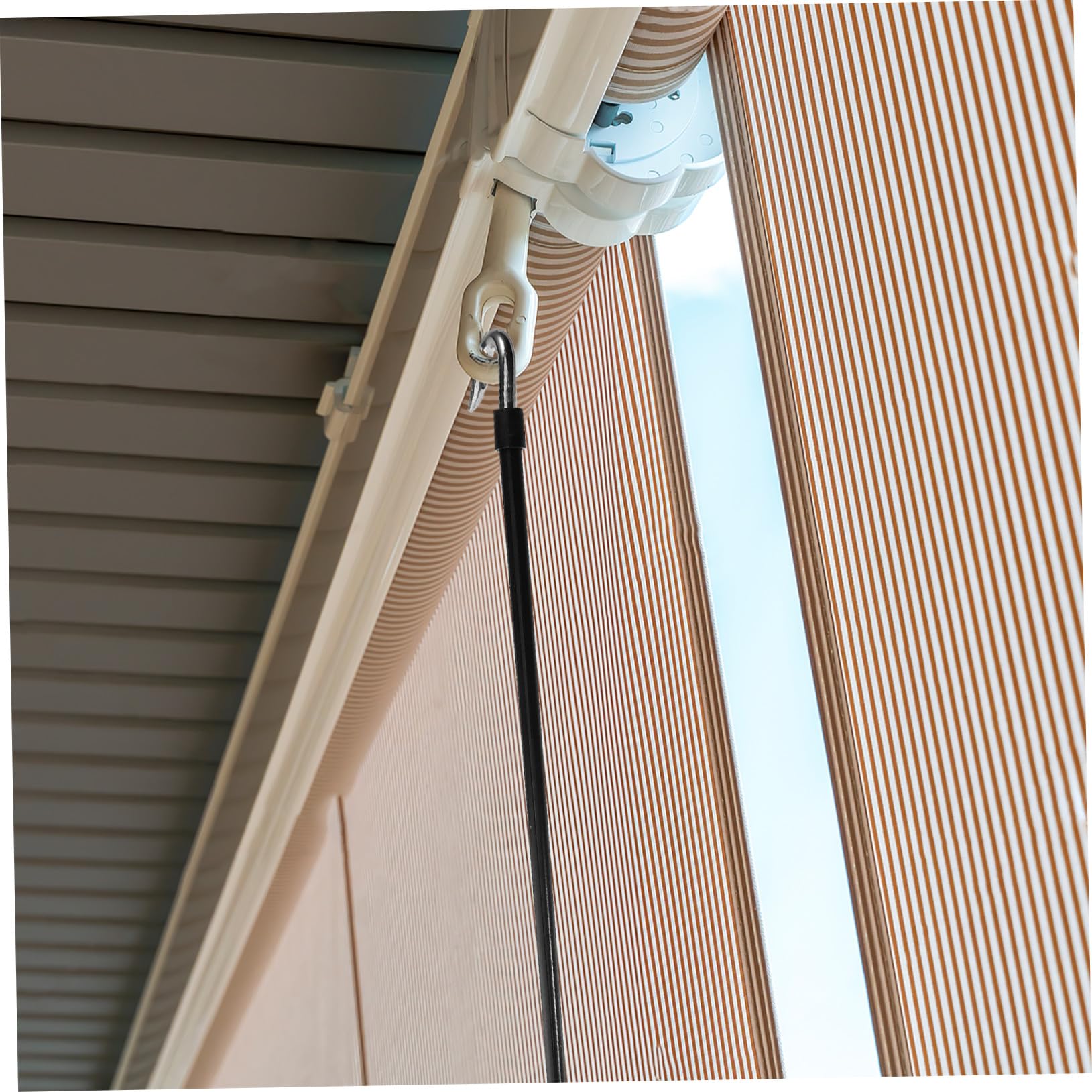 UPKOCH Manivela Manual para Toldo Portátil de Acero Resistente Varilla para Toldos Retráctiles Herramienta de Elevación de Patio y Caravana Uso Exterior y Camping