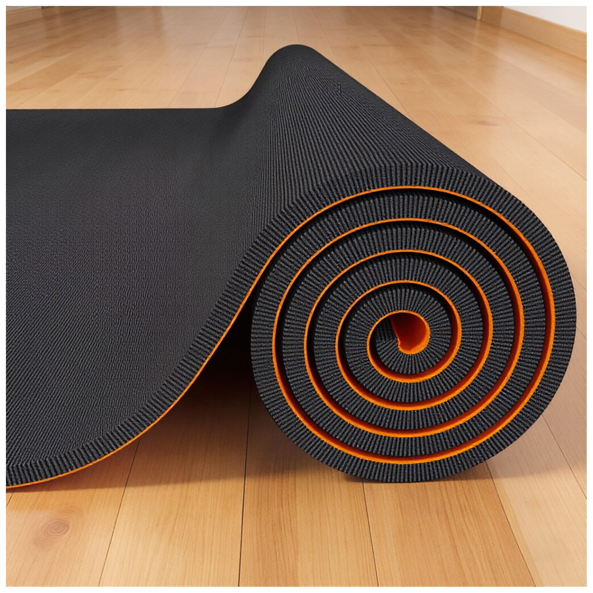 Tappeto antiscivolo insonorizzato da 9 mm, tappetino acustico per batteristi, accessori durevoli per batteria, grande, 6 x 4 m, grigio scuro