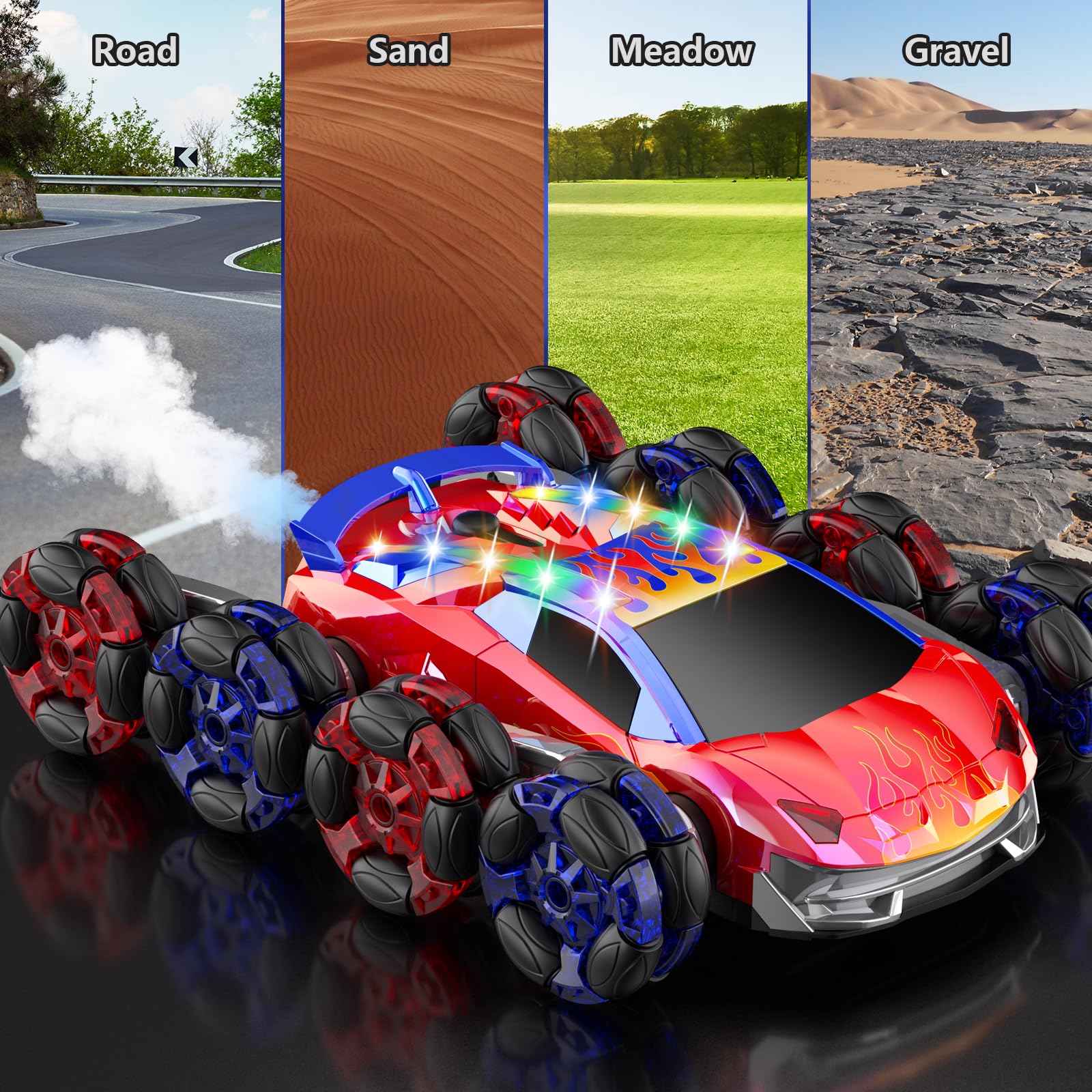 Amazon.com: OSIMILY 8WD Remote Control Car,2.4GHz Gesture Sensing