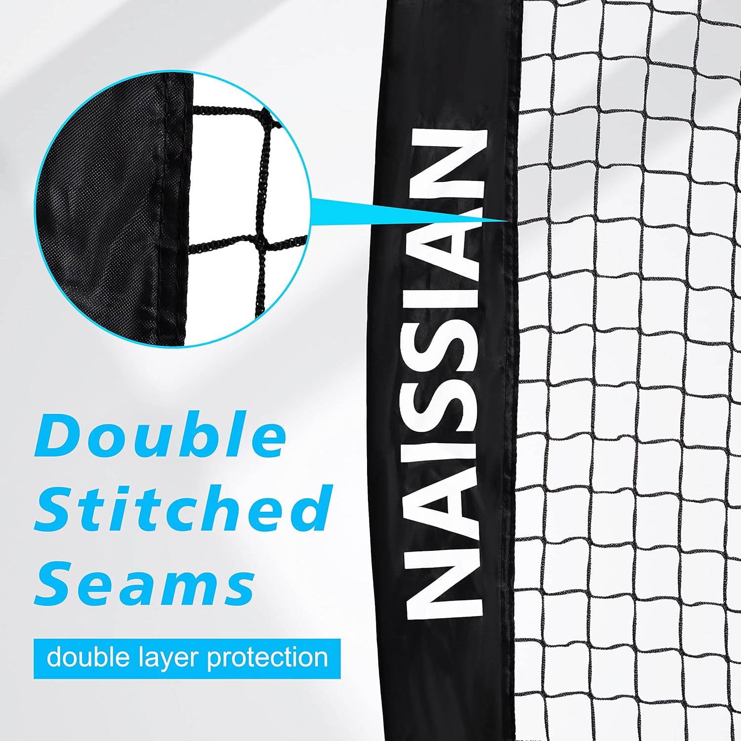 Naissian Replacement 7'x7' Baseball Hitting Net Only Black Polyester Baseball Net 7 Strand Softball Practice Equipment Parts Only Net for Softball Pitching Throwing Practice : Sports & Outdoors