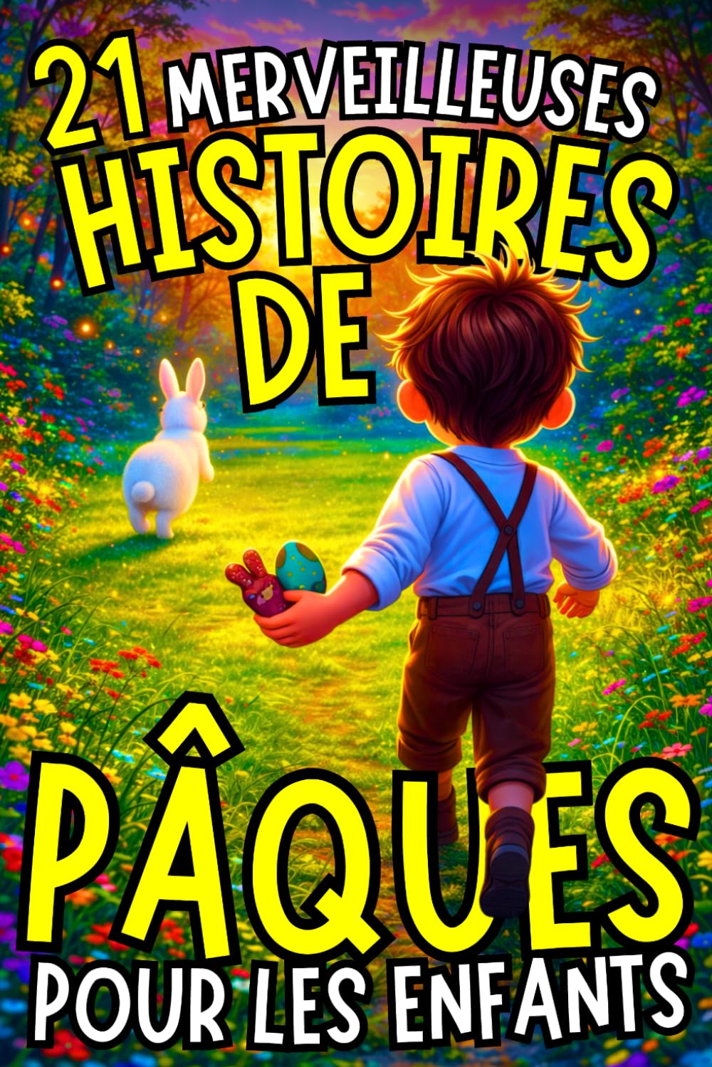 21 MERVEILLEUSES HISTOIRES DE PÂQUES POUR LES ENFANTS: chocolats volés, lapins farceurs, cloches endormies, chasse aux oeufs catastrophiques... (21 histoires illustrées pour fêter Pâques)