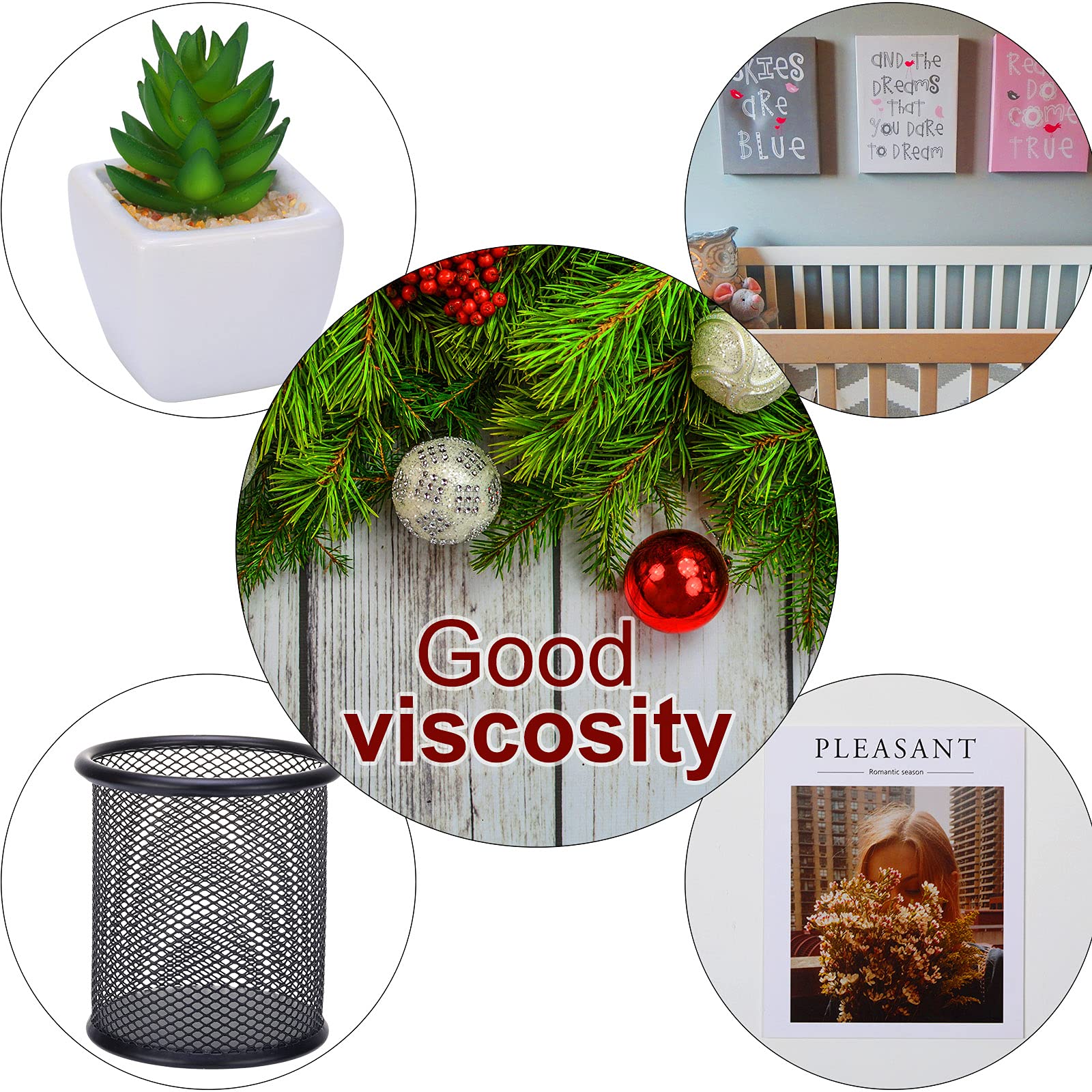 Dupoem Lot De 700 Pastilles Adhésives Double Face Transparentes