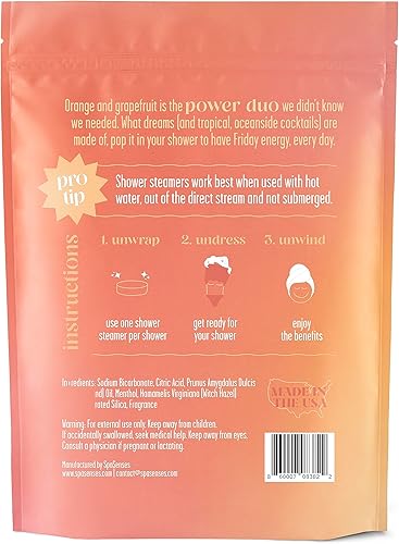 Miniatura 10 de Spa Senses - Vaporizadores de ducha para aromaterapia, paquete de 12 unidades, aceite esencial de eucalipto y mentol, hecho en Estados Unidos,