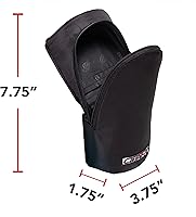 Vista 3 de Case-It - Bolsa magnética de pie, estuche para lápices de pie, bolsa para lápices de gran capacidad, soporte para teléfono con cremallera, soporte