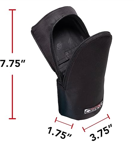 Miniatura 3 de Case-It - Bolsa magnética de pie, estuche para lápices de pie, bolsa para lápices de gran capacidad, soporte para teléfono con cremallera, soporte