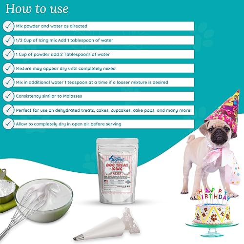 Miniatura 6 de Magifrost glaseado para golosinas para perros, crea delicias vibrantes y seguras para perros, fabricado en los Estados Unidos, ingredientes simples