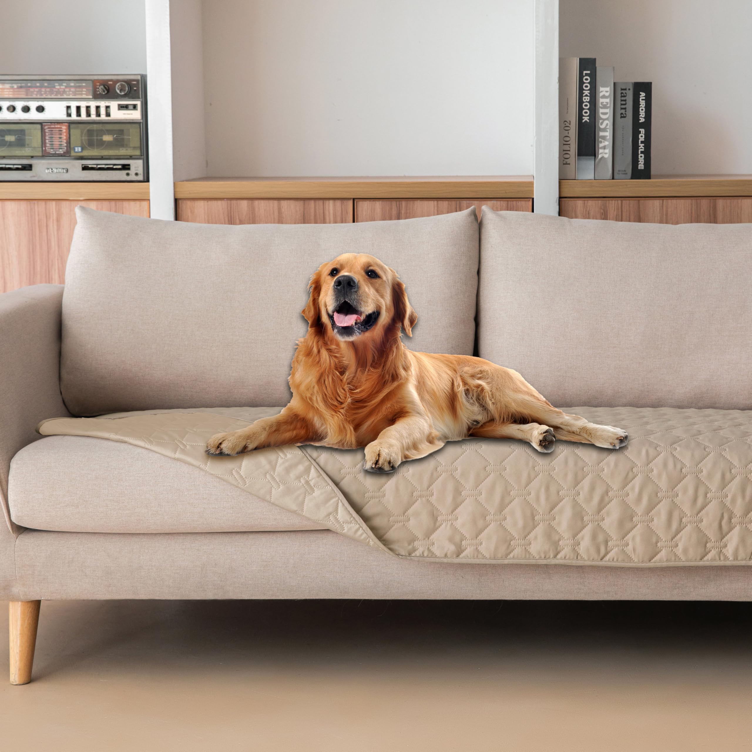 gogobunny Waterproof Blanket, Couch Covers for Dogs, Reversible Protector