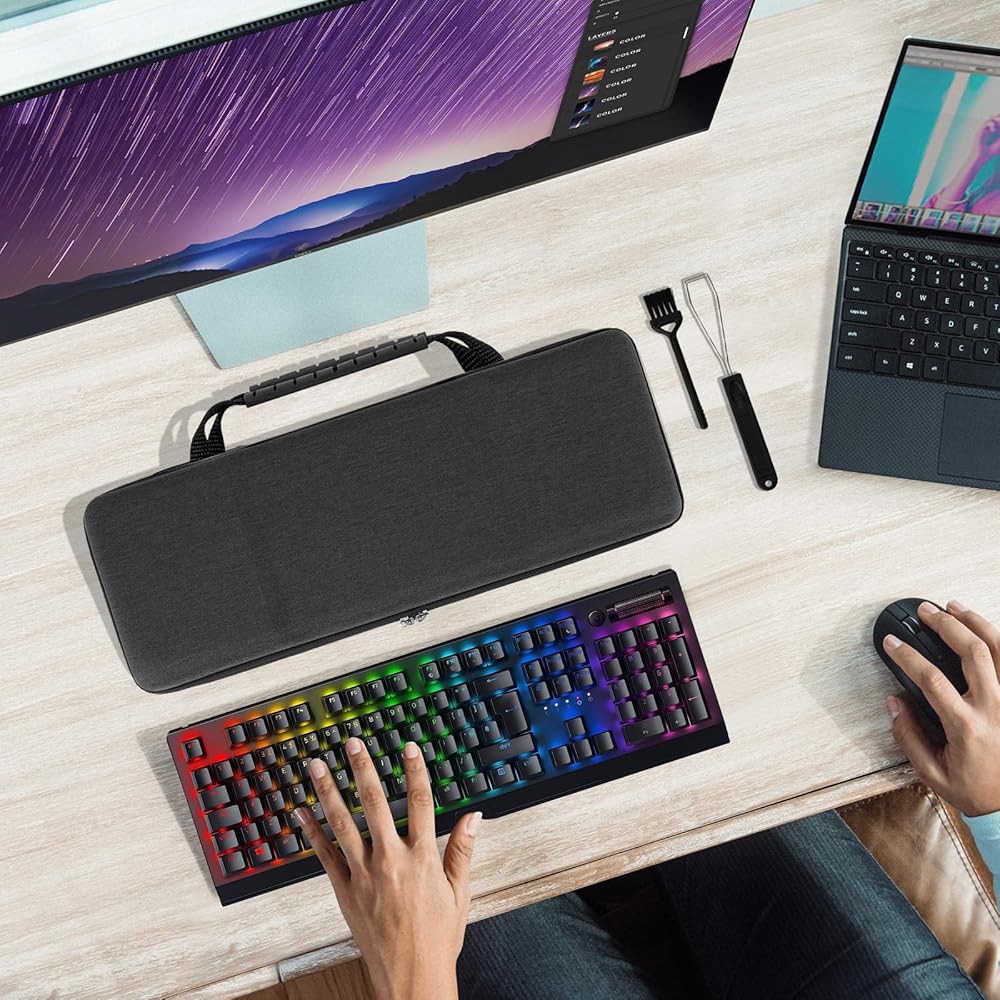 Amazon.com: Geekria Full Size Keyboard Case, Hard Shell Travel