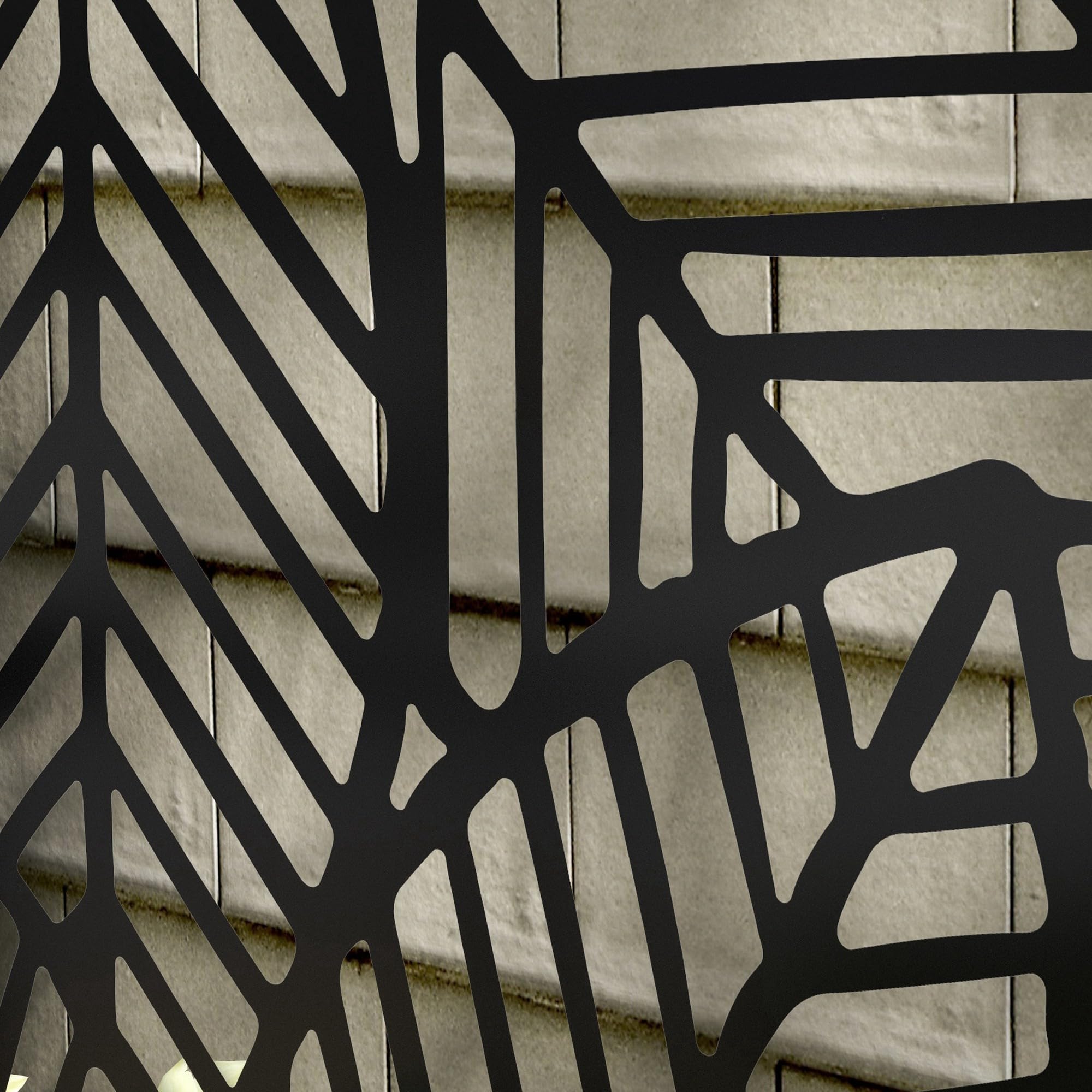 Outsunny Jardinera Exterior Grande de Metal Jardinera con Pantalla de Privacidad de Hojas Decorativas Jardinera de Pared o Independiente para Patio Terraza 61x23x113 cm Negro