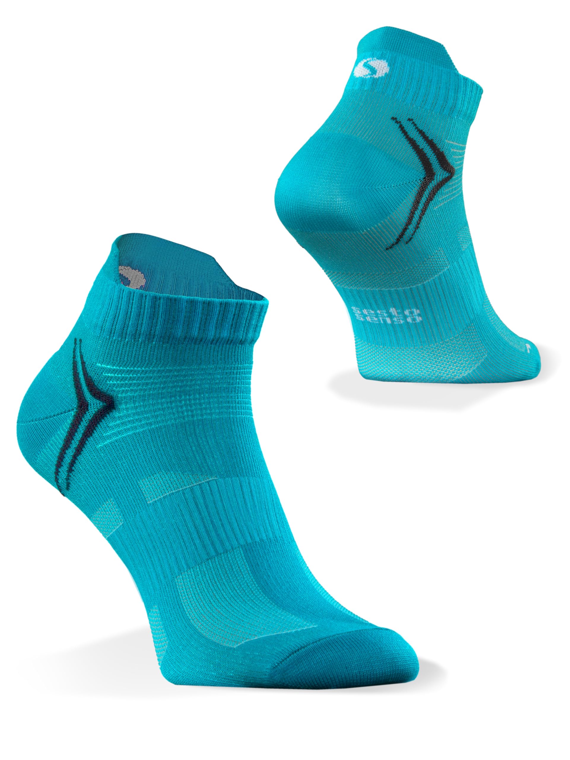 Sesto Senso Unisex Turquoise Sports Running Socks For Men And Women, 43-46